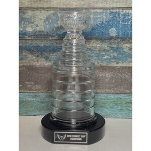 Washington Capitals 2018 Stanley Cup Champions Glass Replica Trophy Hockey